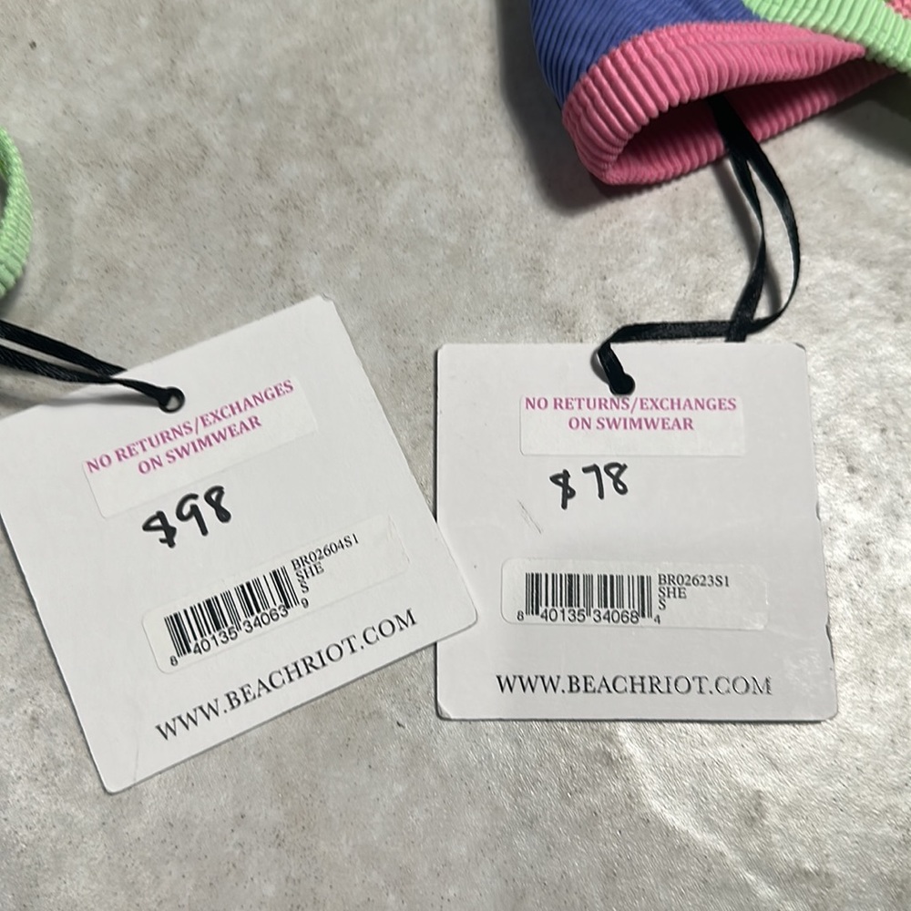 Beach Riot Colorblock Neon Bikini Set - Picture 10 of 10